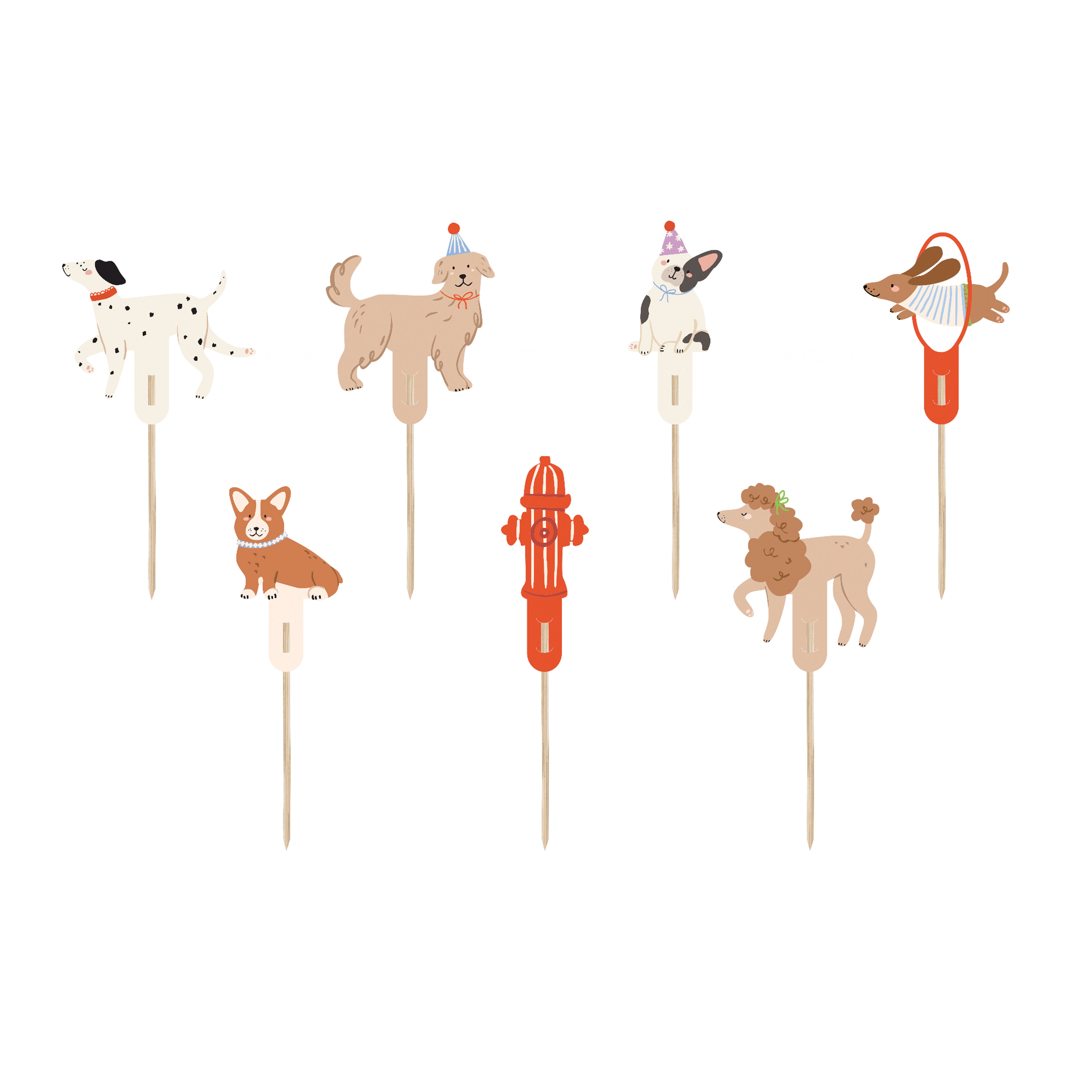 taarttopper hondjes feest deco decoratie verjaardag puppy party