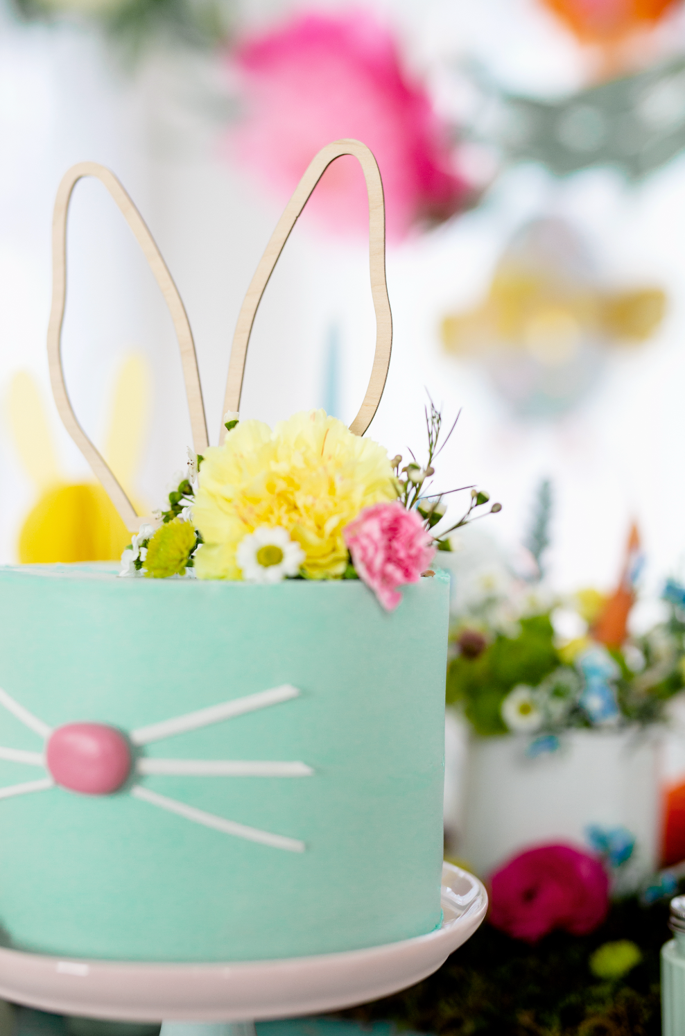 taarttopper hout konijn bunny pasen easter deco decorate cake
