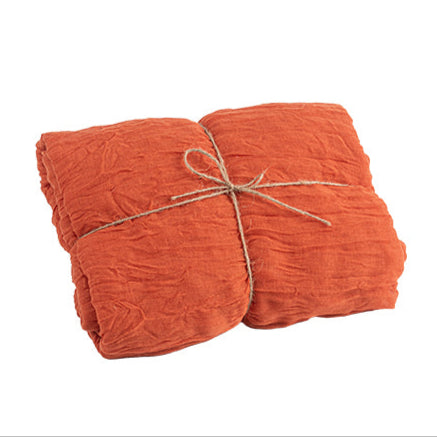tafelloper warm oranje cheesecloth feest deco decoratie