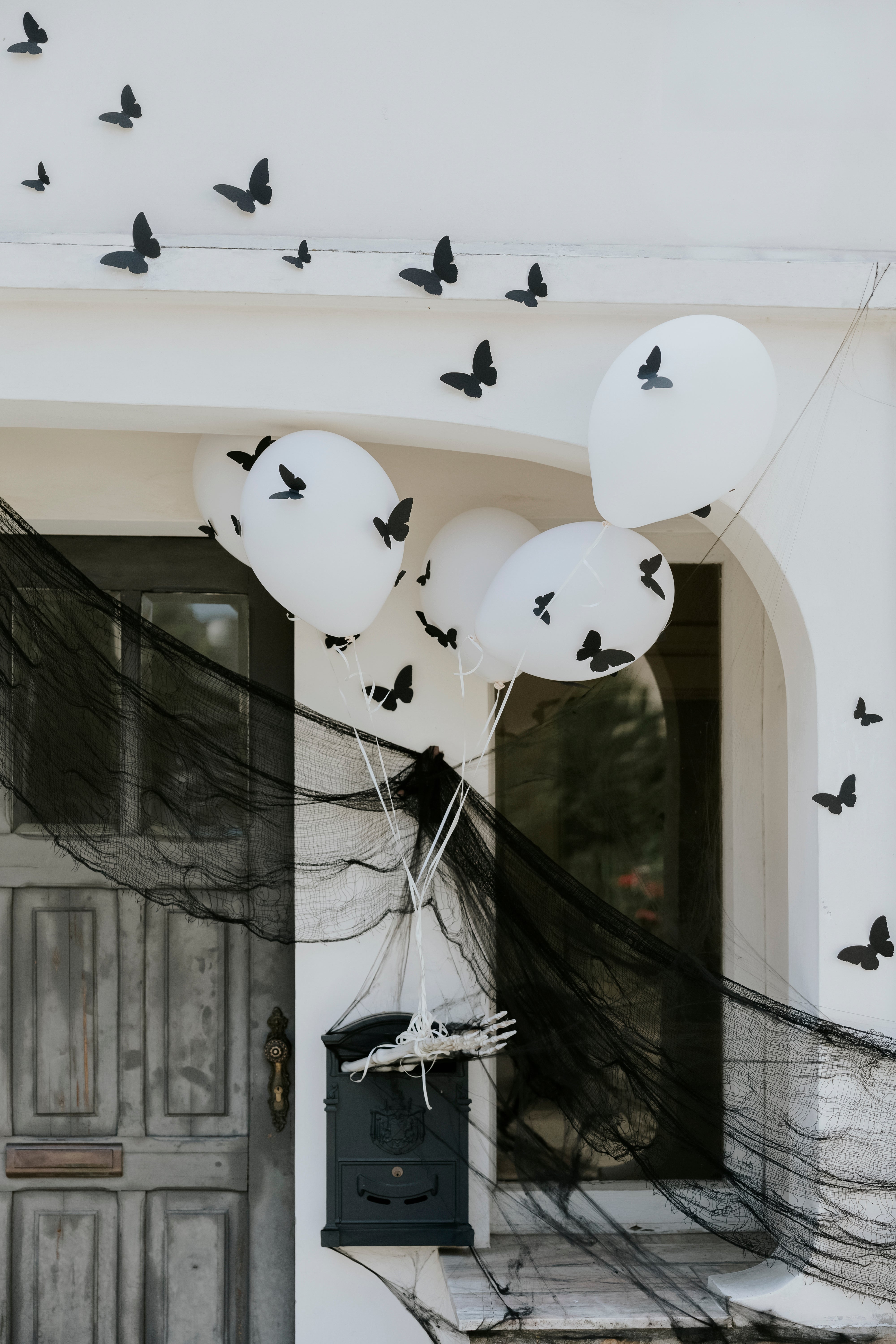 vlinders motten zwart deco decoratie halloween verjaardag