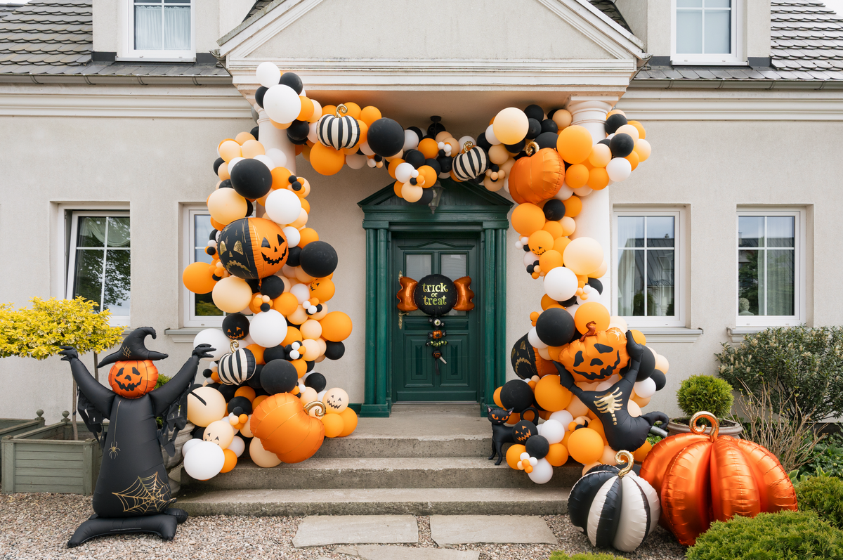 vogelverschrikker halloween XXL folieballon popoen schrikken feest deco decoratie