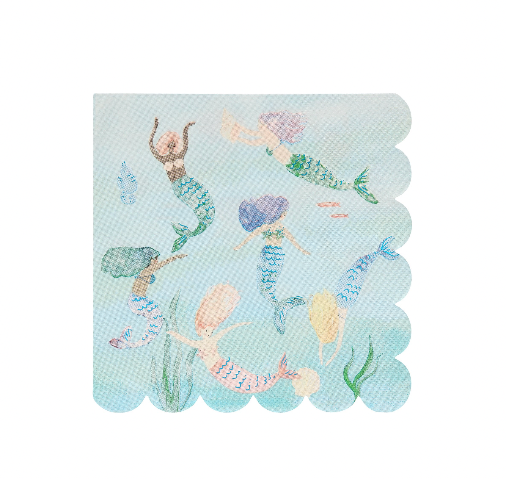 zeemeermin servetten meri meri feestversiering verjaardag deco decoratie