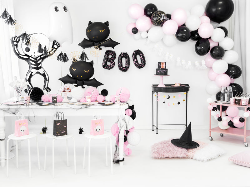 vleermuis folieballon halloween batman zwart goud feest deco decoratie verjaardag