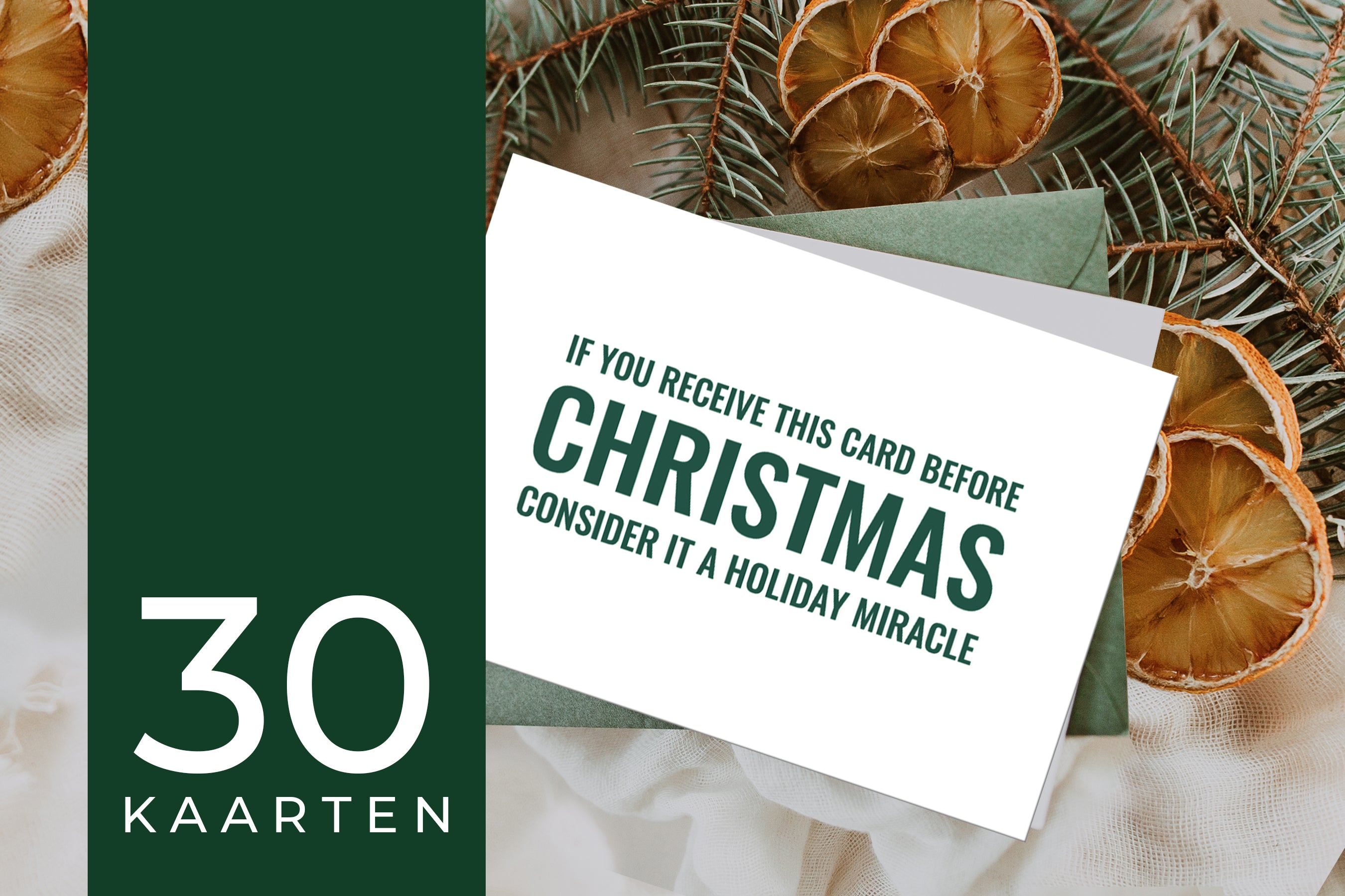 Christmasbox ‘Christmas Cheers’ - 30 wenskaarten, 30 gifttags en 30 stickers