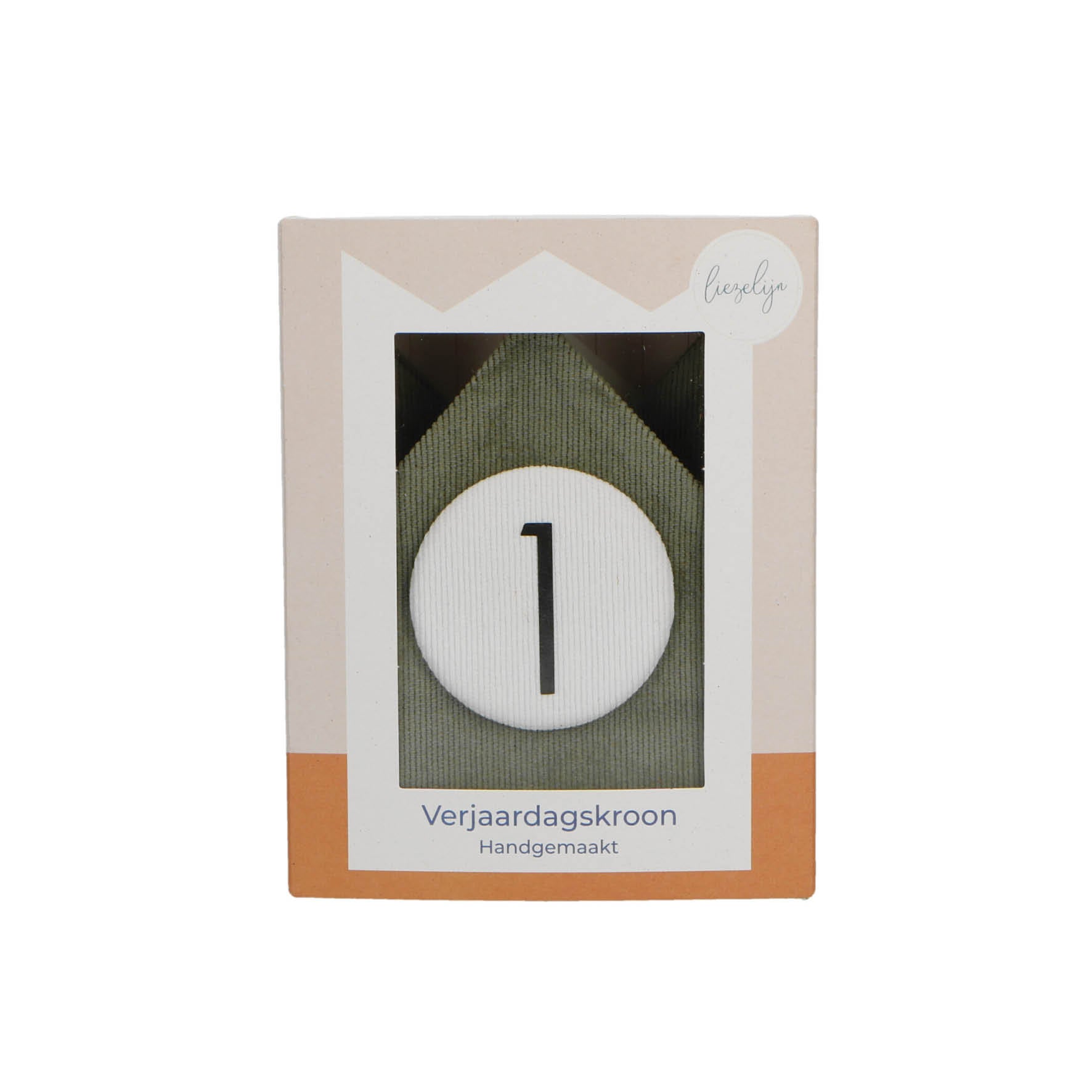 Verjaardagskroon 'Polly' - Khaki / Mos groen / Olijf