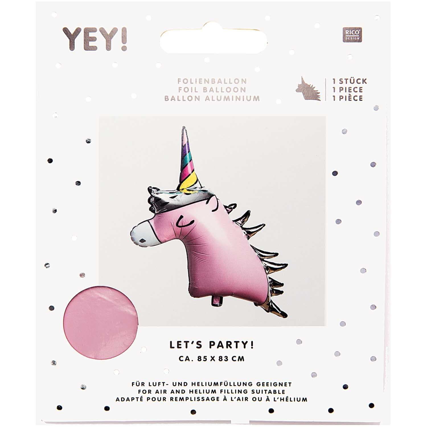 Folieballon XXL Unicorn (84,5cm)