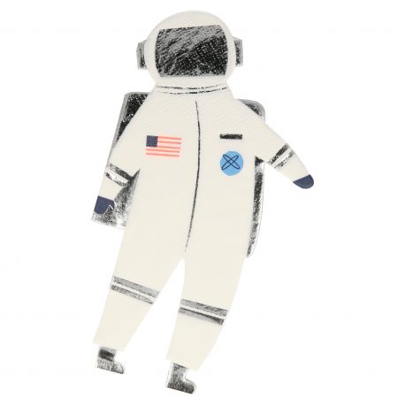 astronaut servetten Meri Meri feest decoratie space ruimte