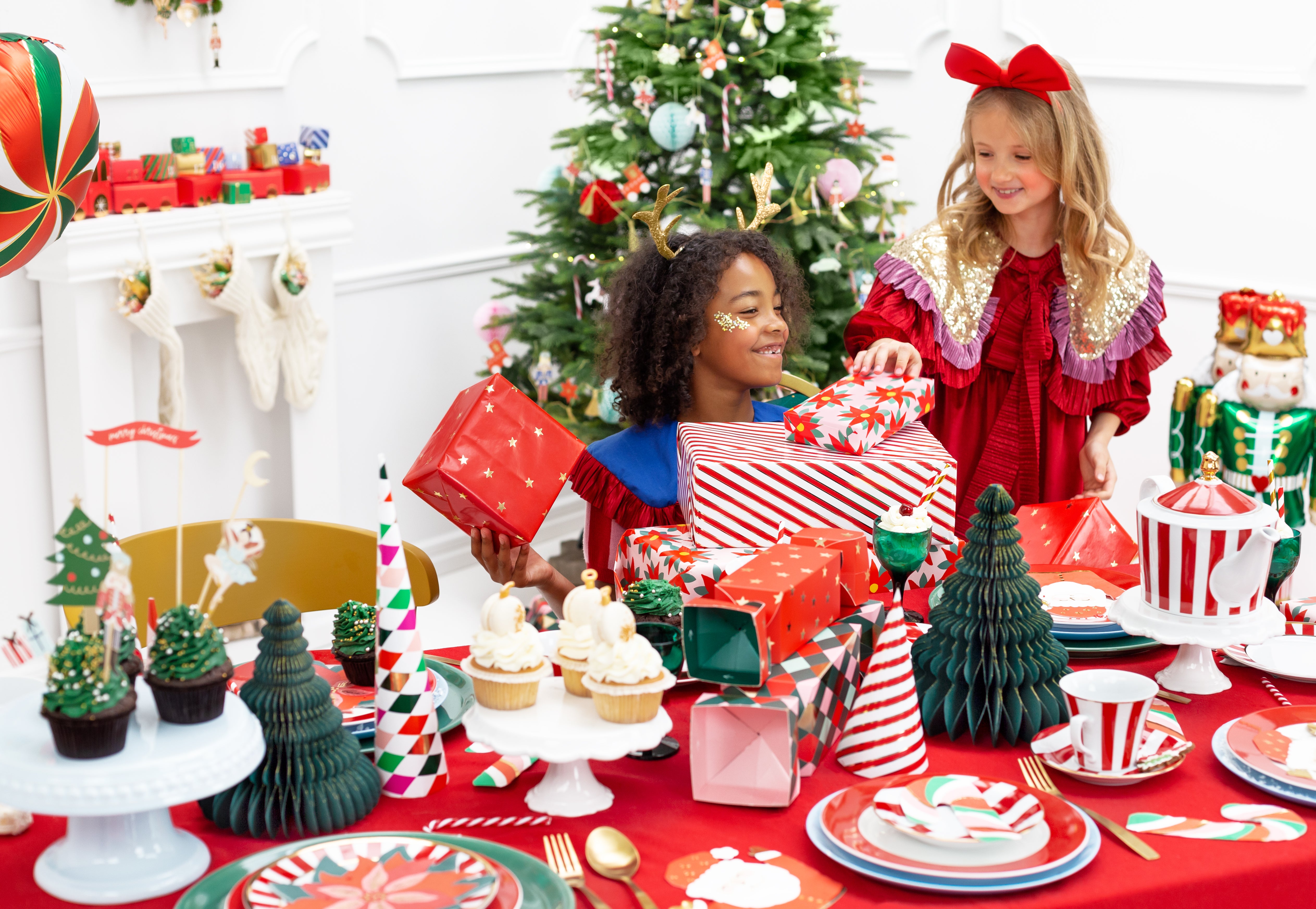 kerstboom honeycomb decoratie kerstbal tafel groen feest
