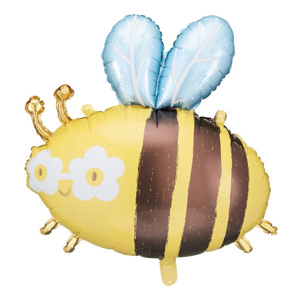 Bij ballon folieballon feest decoratie verjaardag geel vrolijk lente zomer