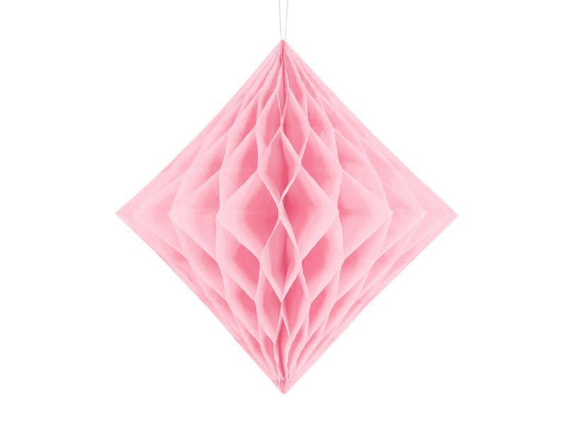 Honeycomb licht roze diamant ruit decoratie feest