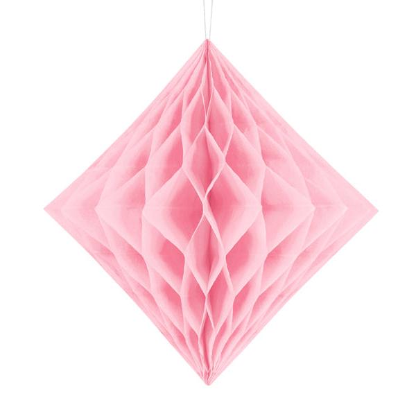 Honeycomb licht roze diamant ruit decoratie feest