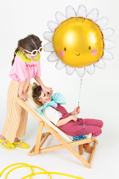Zon Bloem Madeliefje Daisy ballon folieballon feest decoratie verjaardag geel vrolijk lente zomer