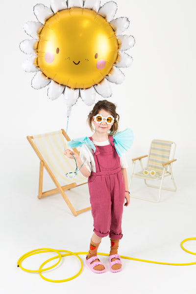 Zon Bloem Madeliefje Daisy ballon folieballon feest decoratie verjaardag geel vrolijk lente zomer