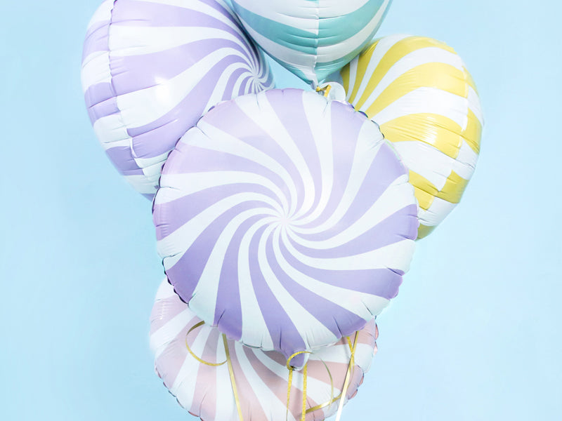 paars wit pastel snoepje snoep candy folieballon feest decoratie verjaardagpaars wit pastel snoepje snoep candy folieballon feest decoratie verjaardag