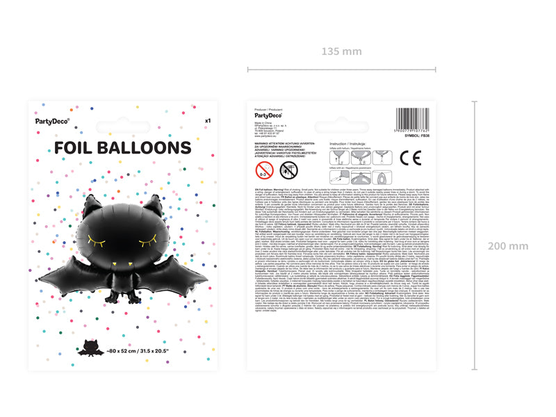 vleermuis folieballon halloween batman