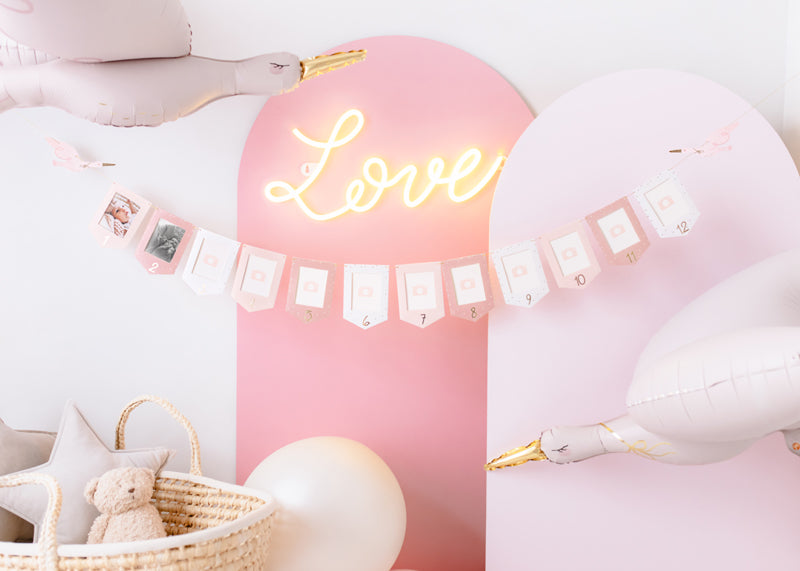 slinger fotokaders babyshower babyborrel baby geboorte decoratie feest