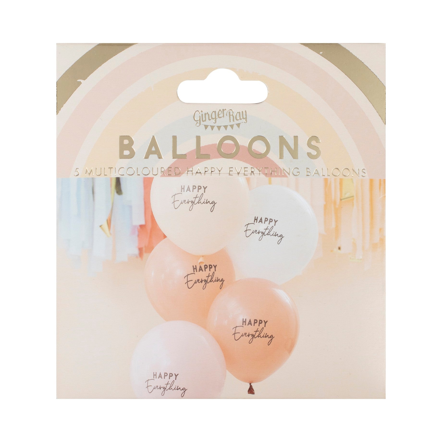 Ballonnen 'Happy Everything' - 5 stuks