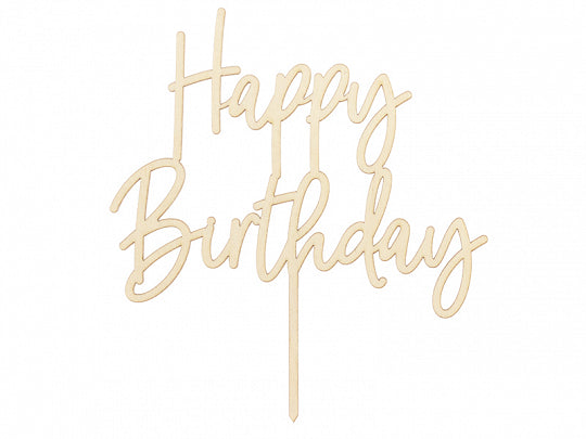 taart cake topper happy birthday verjaardag feest