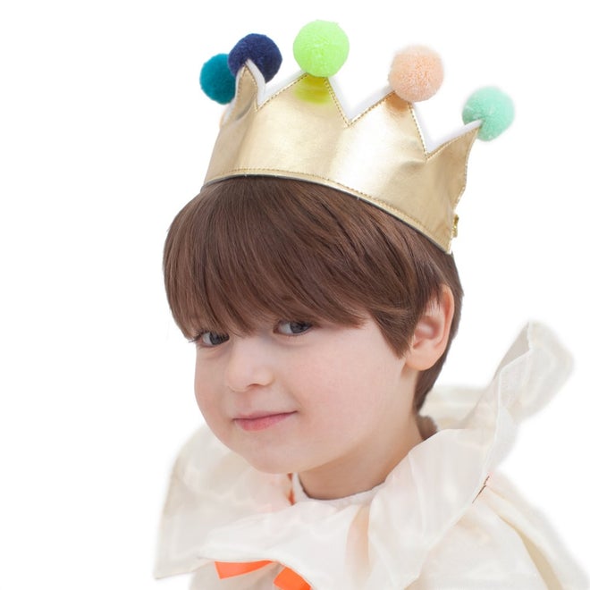 Gouden PomPom kroon
