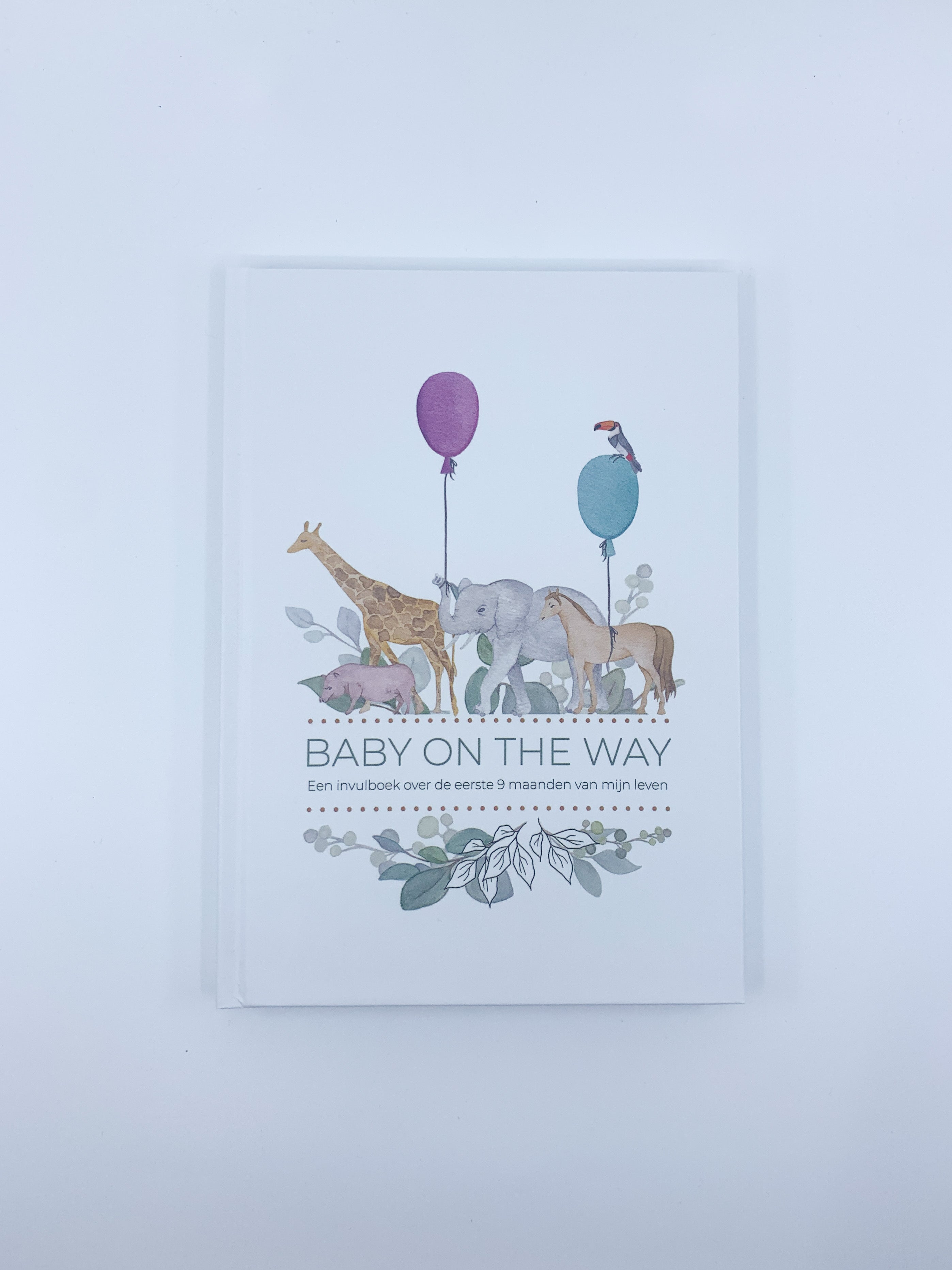 Licht beschadigd invulboek 'Baby on the way' - Safari
