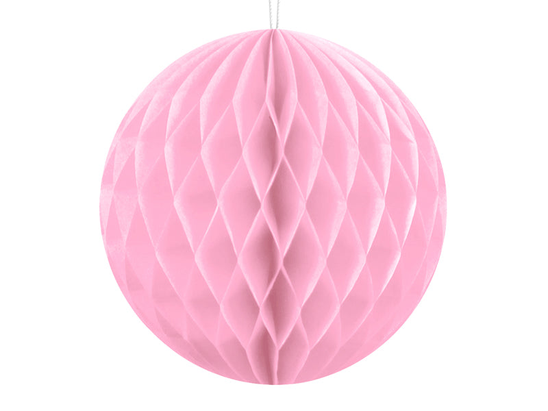 Honeycomb licht roze rond tissuepapier vloepapier feest decoratie