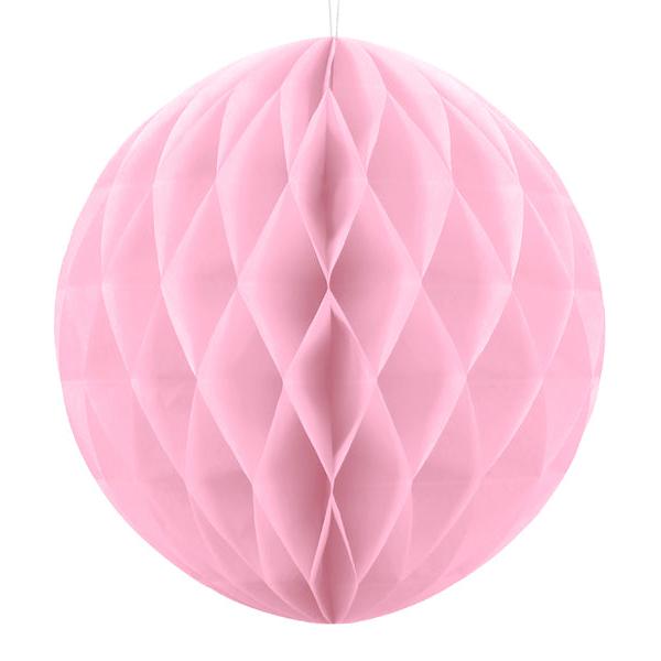 Honeycomb licht roze rond tissuepapier vloepapier feest decoratie