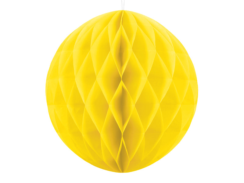 Honeycomb geel rond tissuepapier vloepapier feest decoratie