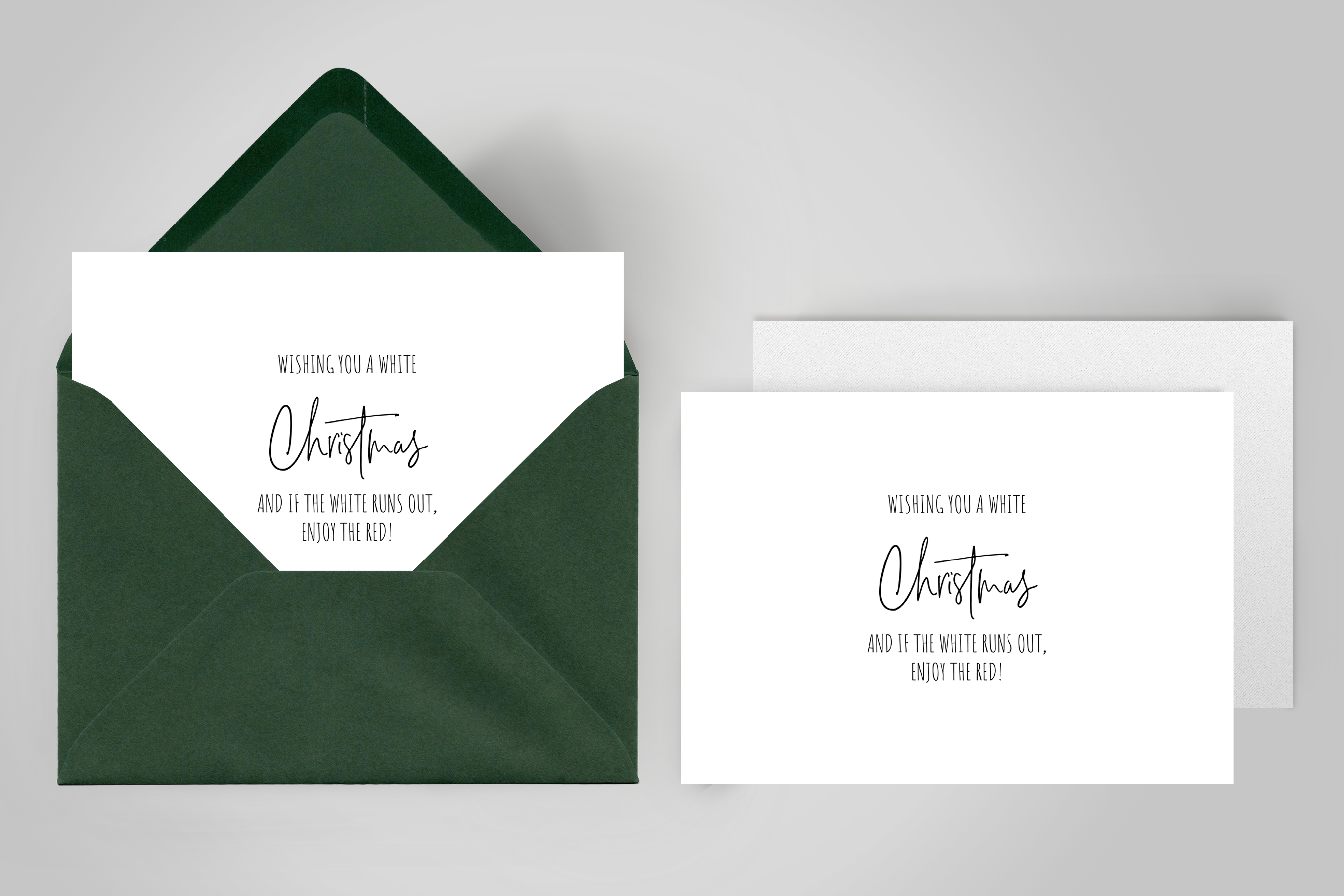 Kerstkaarten set 30 stuks - 'Christmas cheers'