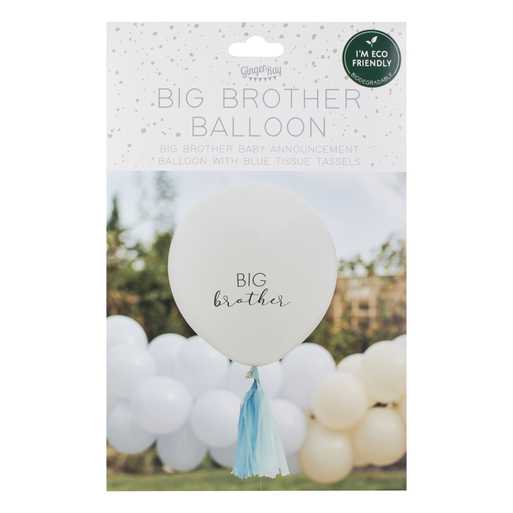 Ballon big brother geboorte zwangerschap genderreveal feest decoratie photoshoot