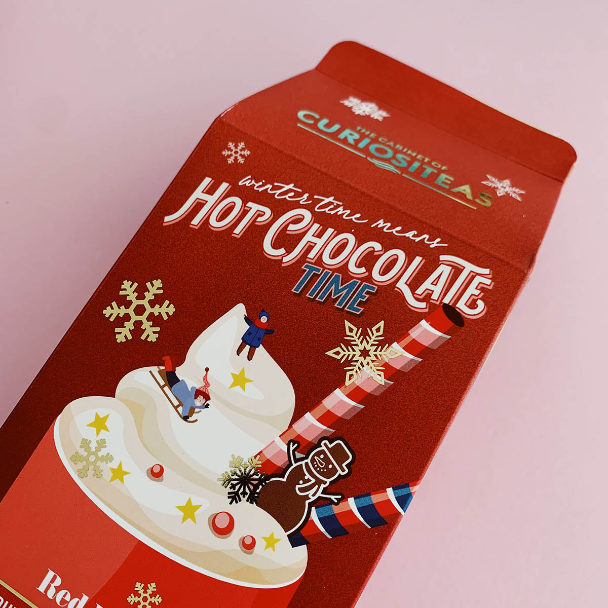 Red Velvet 'Indulging hot chocolate kit' incl. mashmellows, sprinkles en rietjes