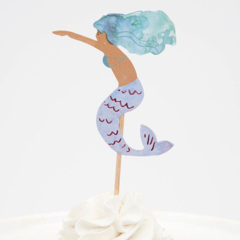 Zeemeermin cupcake kit - 24 cupcakes