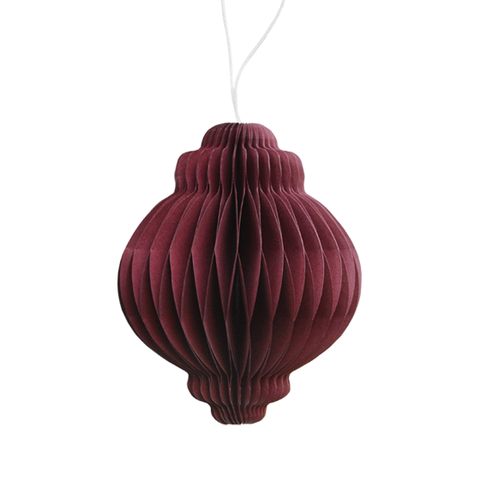 kerstbal ornament kerstmis bordeaux warm rood duurzaam herbruikbaar