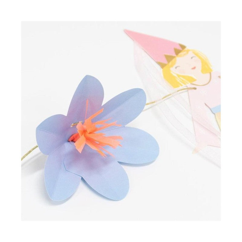 Prinses slinger feest decoratie verjaardag unicorn vlinder sprookjes bloemen hart kasteel