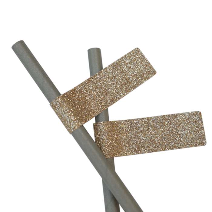 Rietjes eucalyptus olijf rietjes goud glitter feest deco