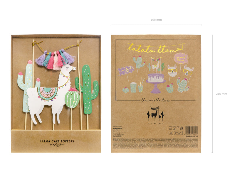 Lama / Cactus taarttopper