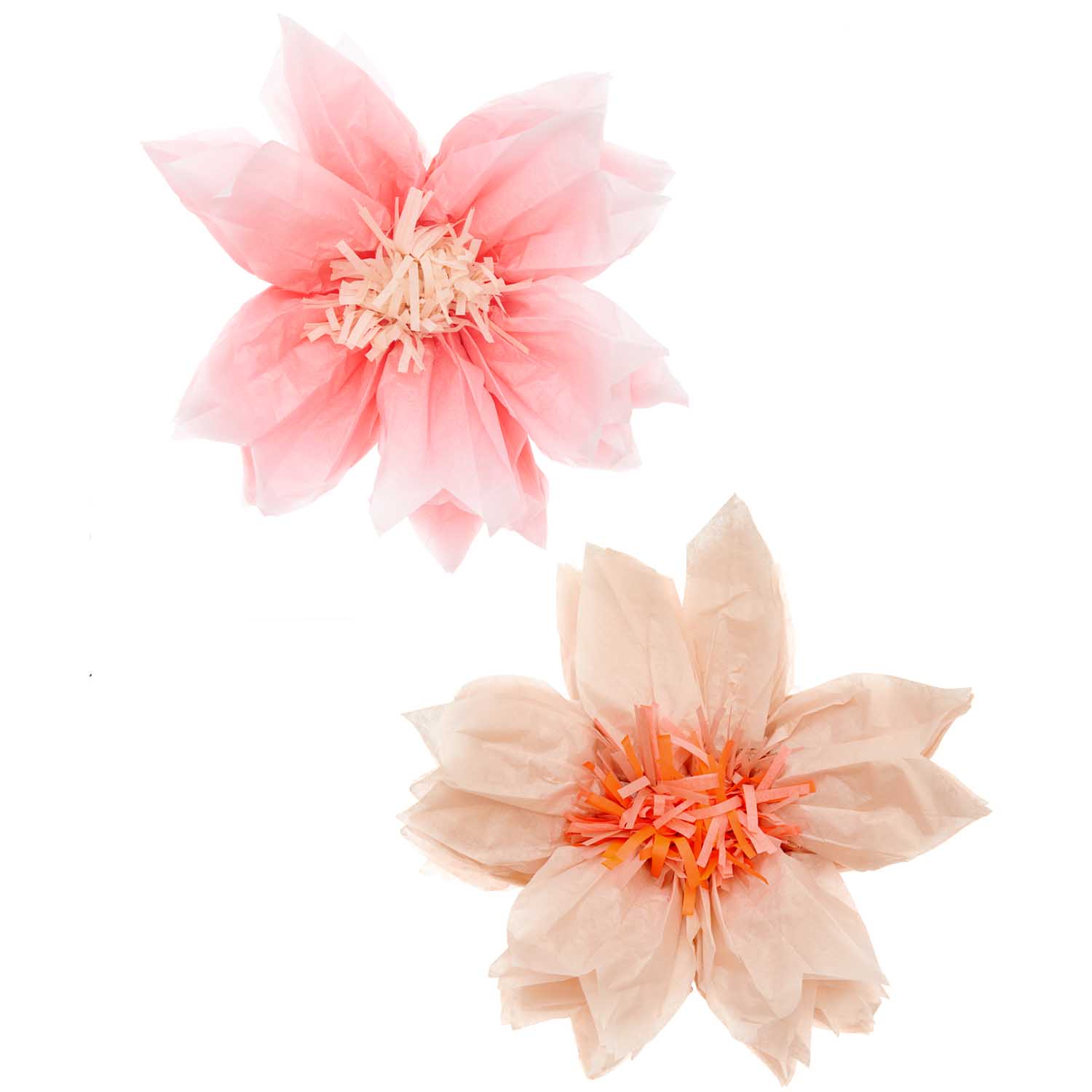 Tissue kersen bloemen zacht roze zacht orange decoratie feest verjaardag