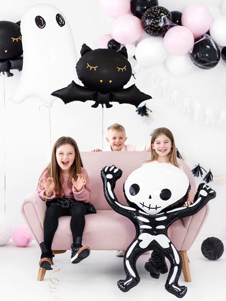vleermuis folieballon halloween batman zwart goud feest deco decoratie verjaardag